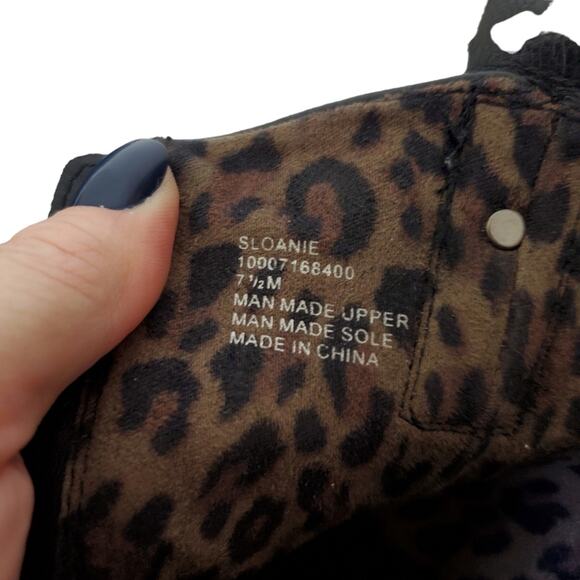 American Rag | Sloanie Lace Up Combat Boots with Animal Print Lining - Picture 7 of 12